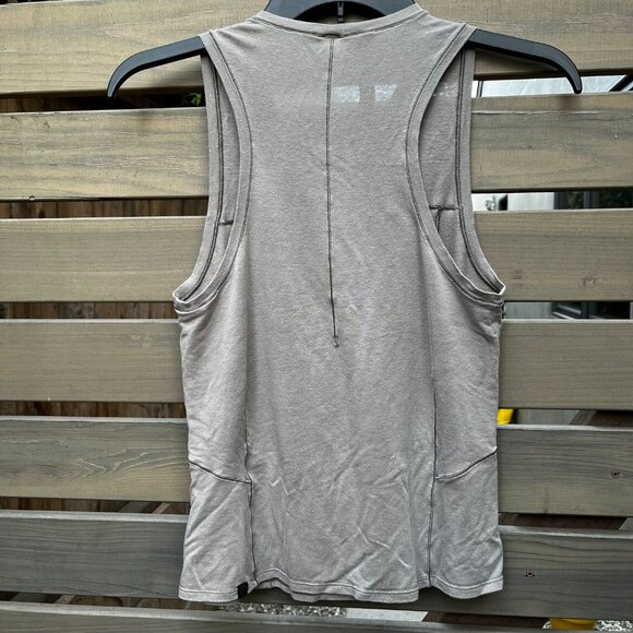 Lululemon Lab Sarala Tank Iron Grey Tan Khaki Beige Taupe Sz 4, 2 - Picture 3 of 6